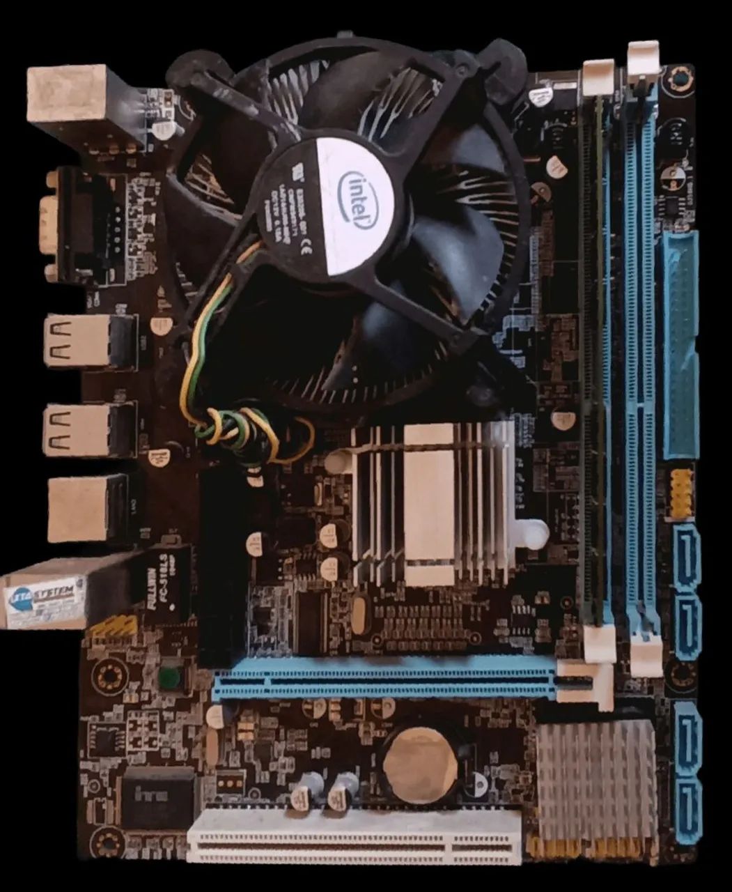 Placa-mãe Bluecase BMBG41-G2V + CPU + Memória RAM 