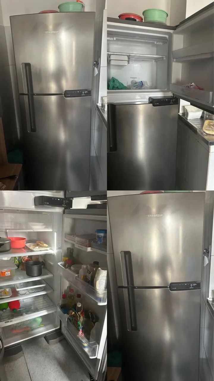 Geladeira Brastemp Frost Free Duplex 375L Inox