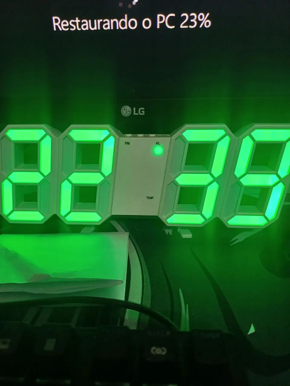 Relógio Digital LED Verde - Novo! - Foto 2