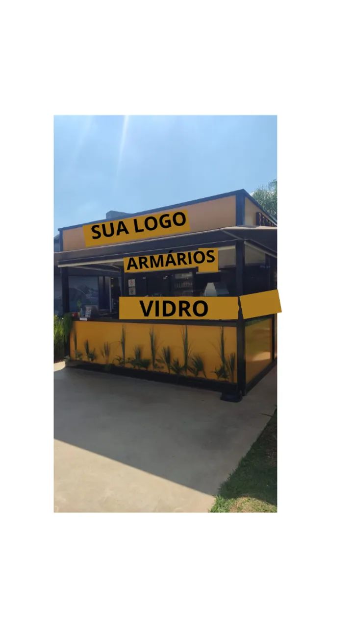 Quiosque completo à venda - 12 m² (estrutura + equipamentos)