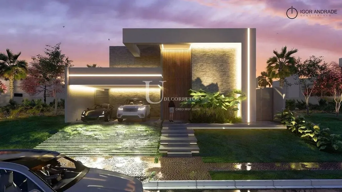 Nova Uberlândia  Casa no Cond. Jardim Versailles com 4/4 suíte - Piscina  1964Udi