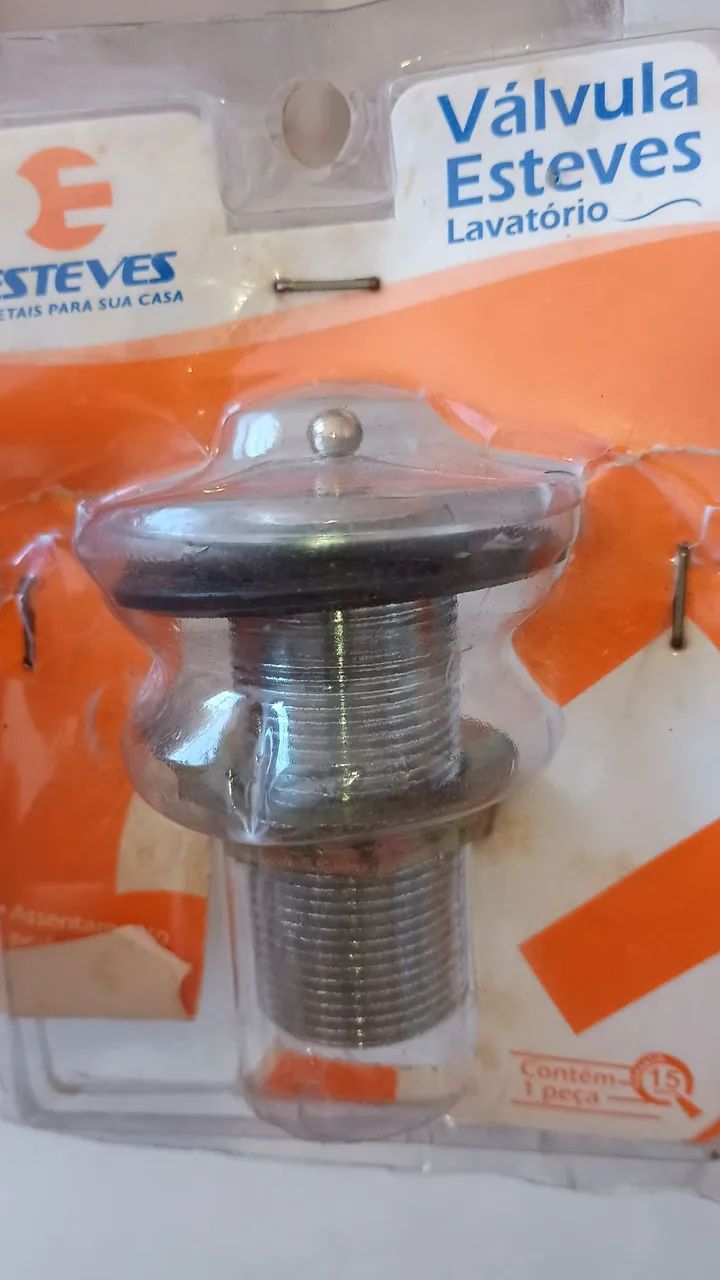Ralo/Válvula para Pia/Cuba Banheiro - Aço Inox Cromado  - Foto 2