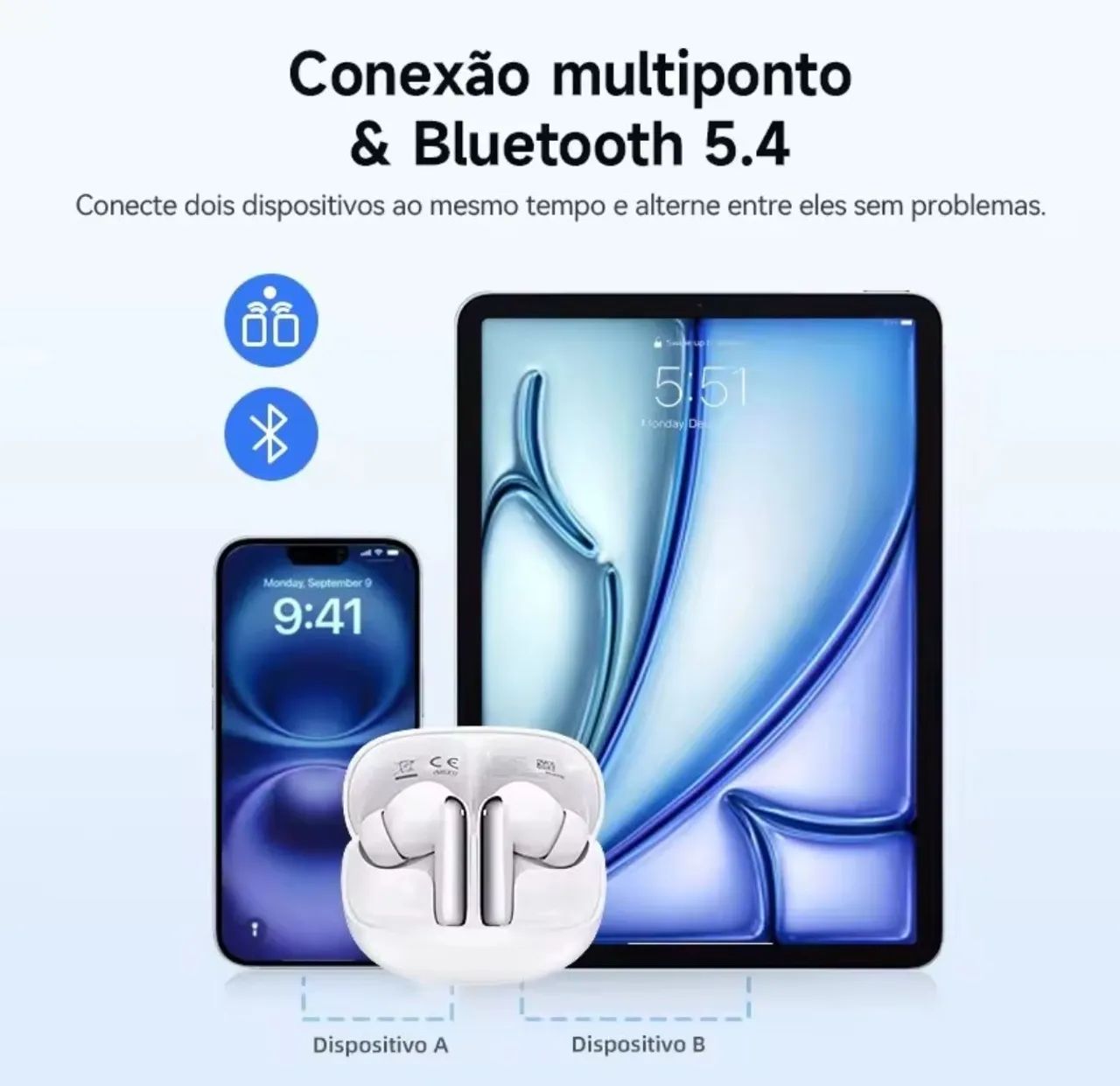 Fone QCY N50 Black  - Foto 5