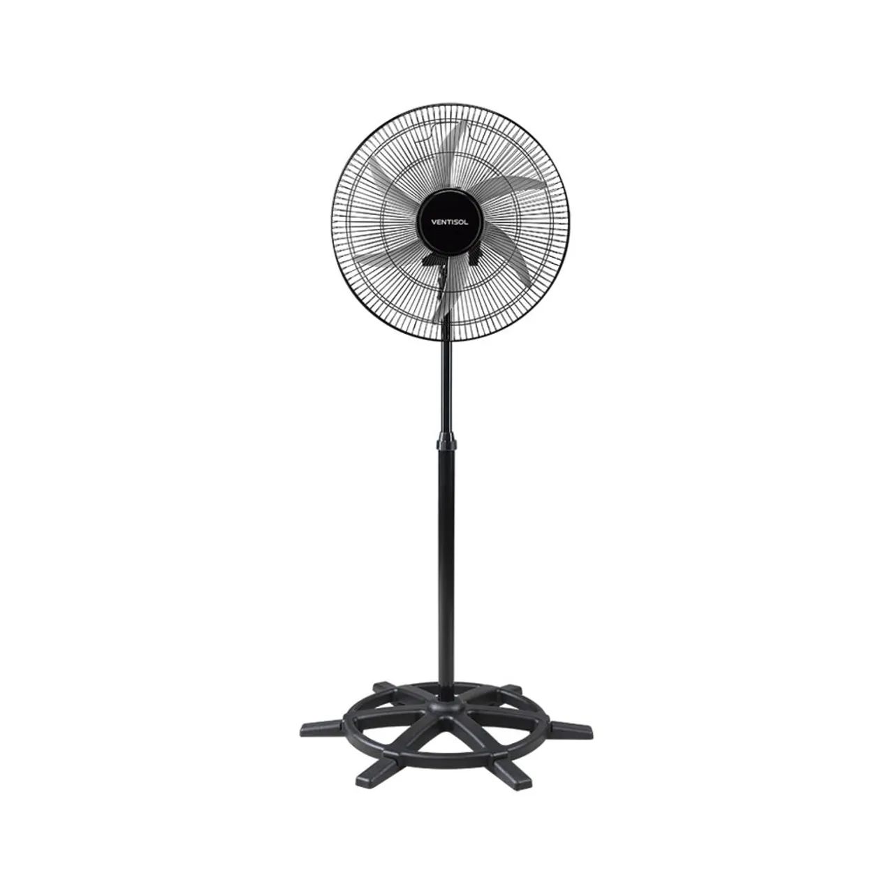 Ventilador de Coluna Ventisol 50CM Bivolt 200 Watts 6 Pás Preto/Cinza