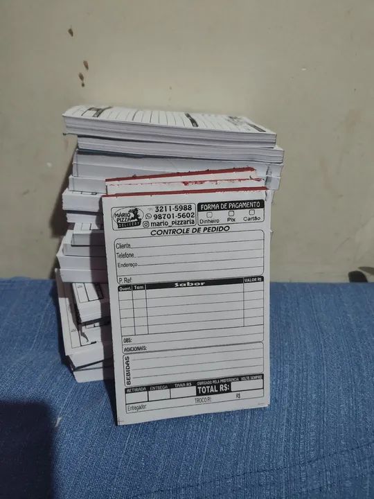 Comandas de mesa - Blocos de Pedido para churrascaria, padaria, LANCHONETE E MUITO MAIS  - Foto 6