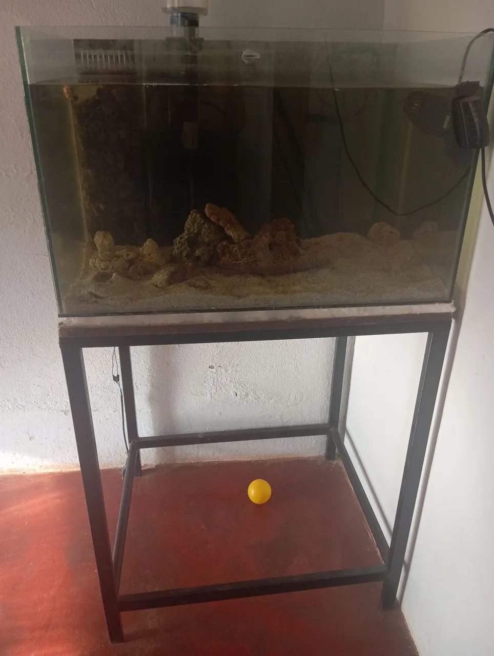 Aquário e suporte