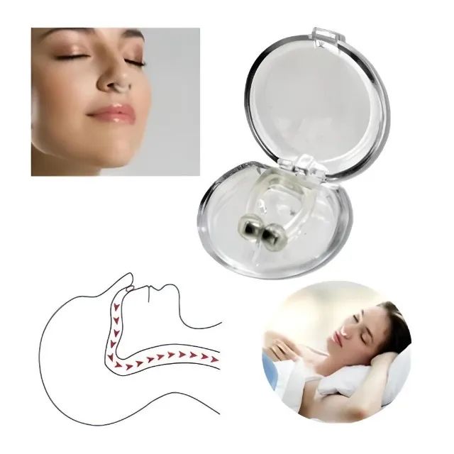 Kit 9 Unidades de Clipe Nasal Magnético Dispositivo Anti Ronco e Apneia Dilatador de Nariz - Foto 5
