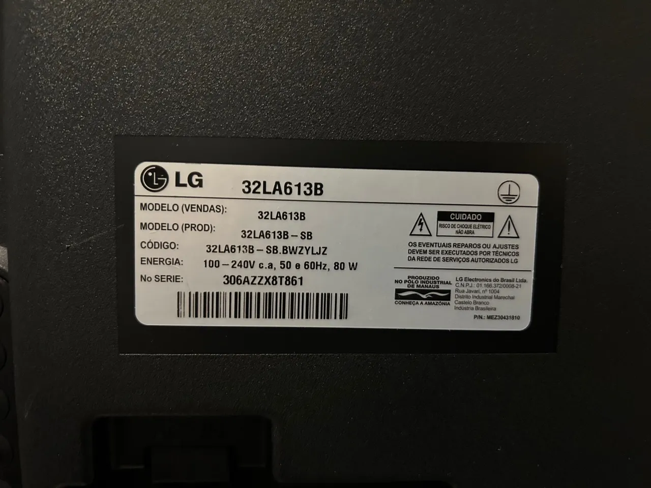TV LG 32LA613B