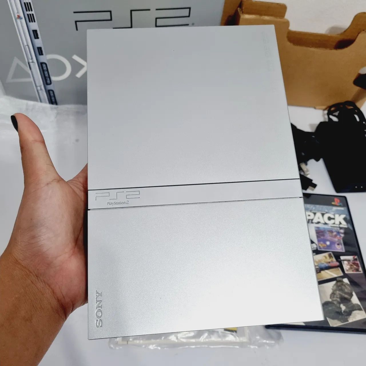 PS2 SUPER SLIM PRATA - Foto 3