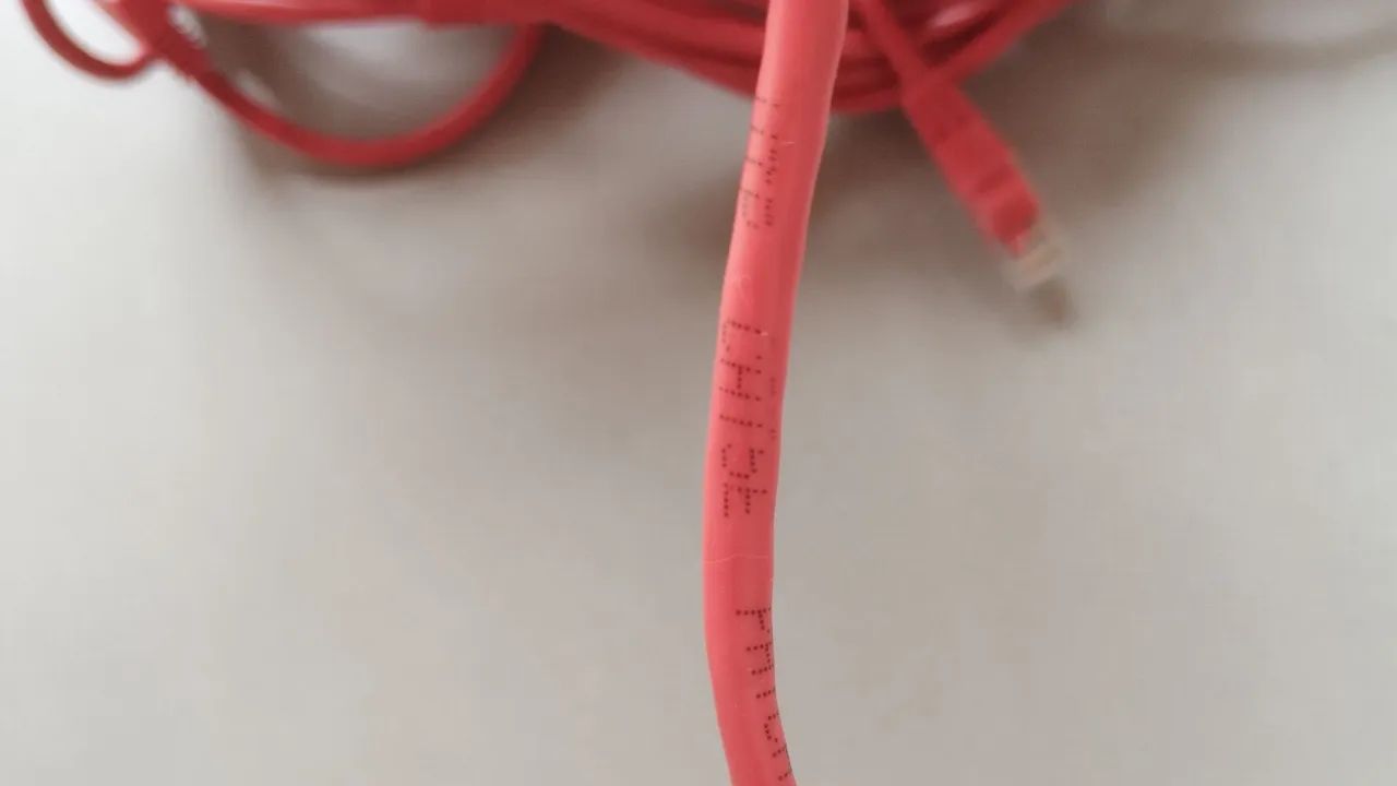 24 patch cord vermelho t568A cat5e - Foto 3