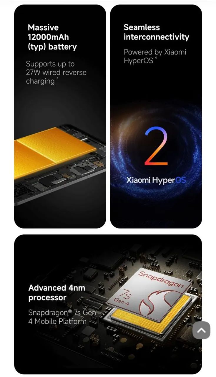 Tablet Xiaomi redmi Pad 2 Pró Wi-Fi 256gb 8gb RAM global lacrado na caixa com garantia  - Foto 3