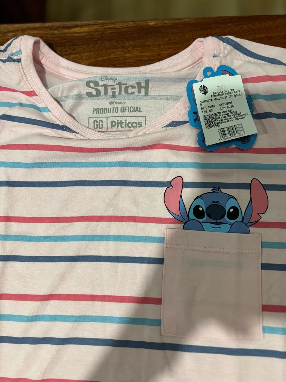 Camiseta original piticas Disney stitch GG nova - Foto 3