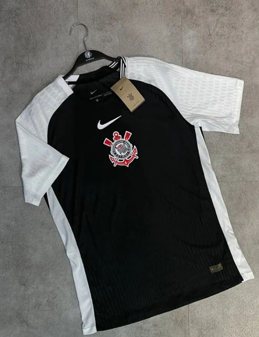 Camisa Corinthians II 25/26 - Jogador Nike Masculina - Preta e branca