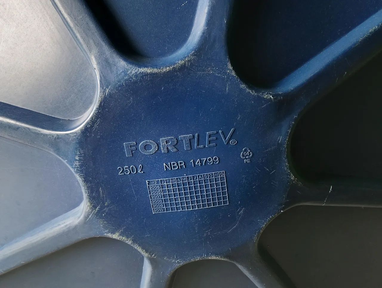 Cuba Plástica 250 Litros Fortlev NBR 14799