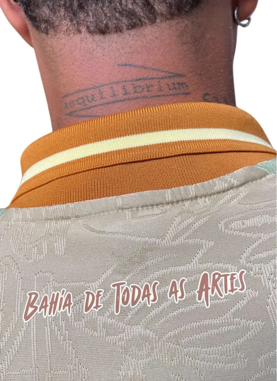 Camisa Esporte Clube Bahia - Edição Especial Dourada - Bahia de Todas as Artes - Oficial - Foto 5