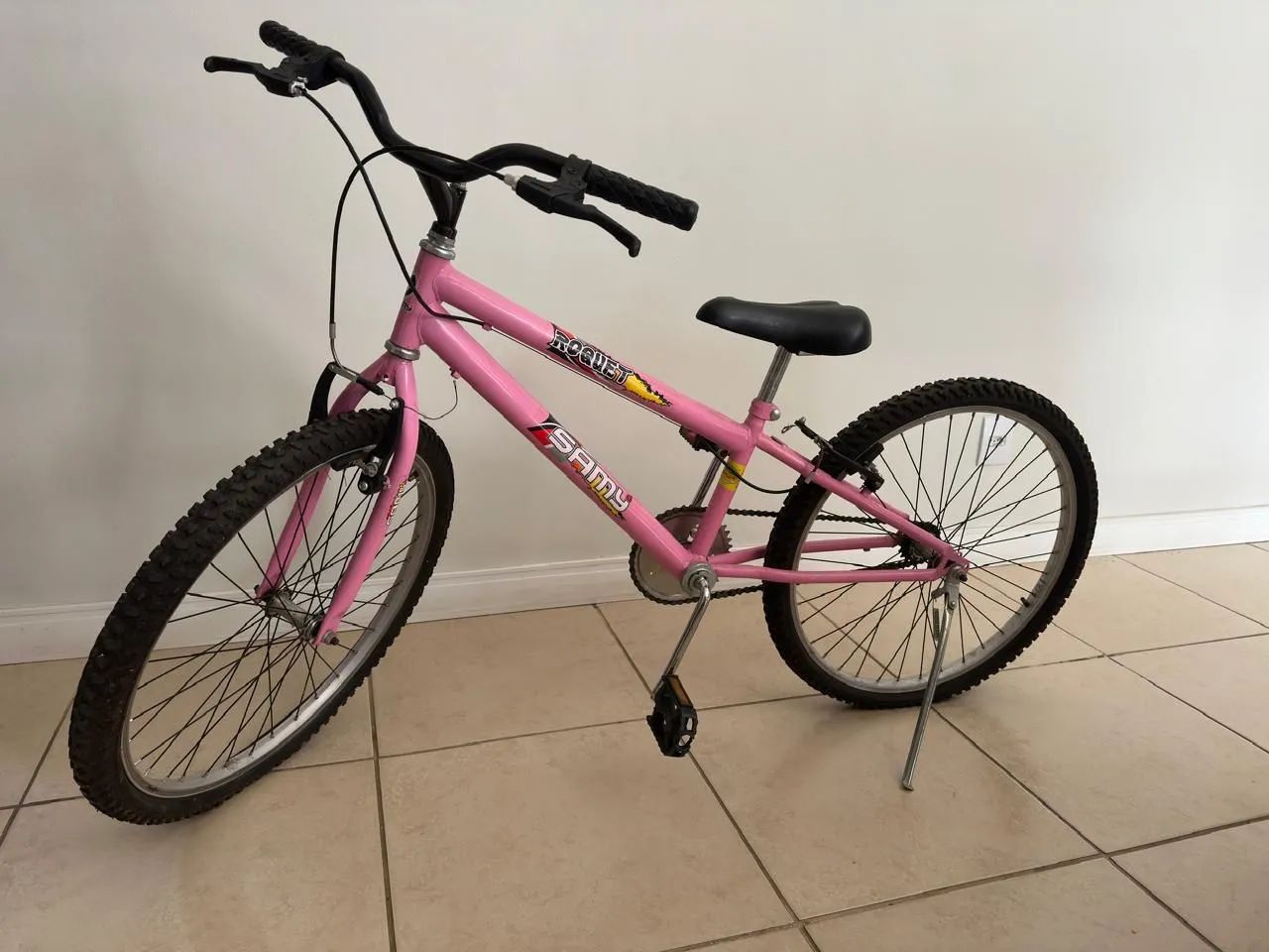 Bicicleta Infantil Rosa Aro 20 - Foto 3