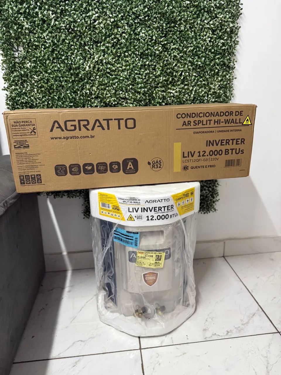 Ar-condicionado Split Inverter Agratto 12.000 BTUs