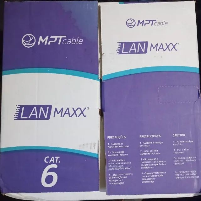 Caixa de Cabo de Rede Cat6 MPT 305m