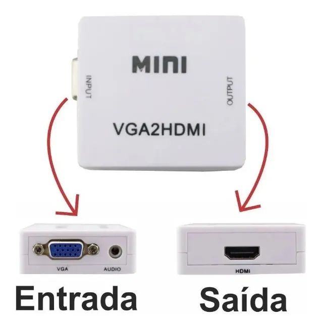 Hdmi Para Vga ou  Vga para Hdmi  - Foto 4