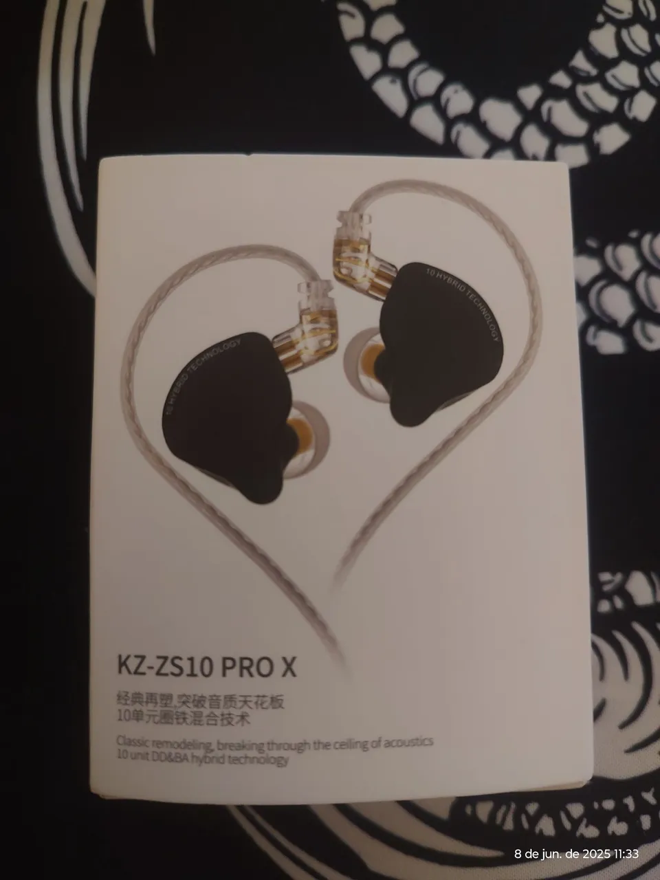 KZ ZS10 Pro X - Fone de ouvido intra-auricular - Novo Nunca Usado