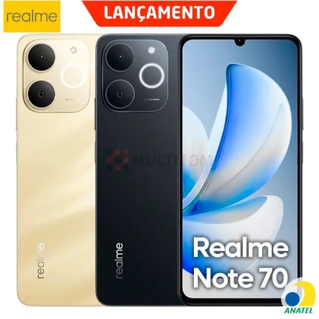 Celular Realme Note 70 Dual SIM 6.74 90Hz Câmera Dupla 13MP +