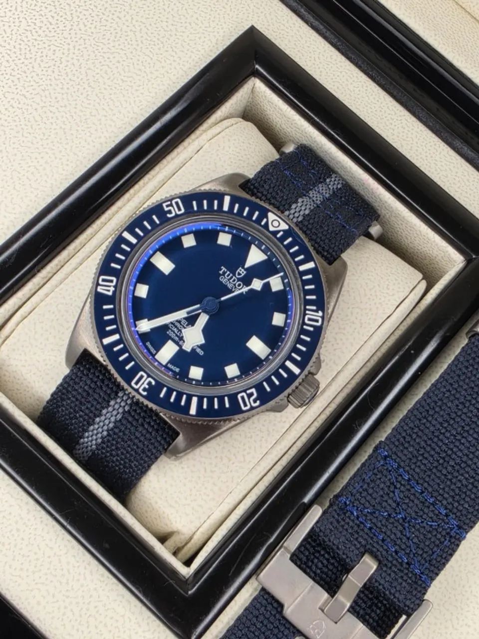 Relogio Tudor Pelagos Azul Autom. Super C. 2 pulseiras RECEBEU VOCE PAGA EM 10X S/ JUROS - Foto 5