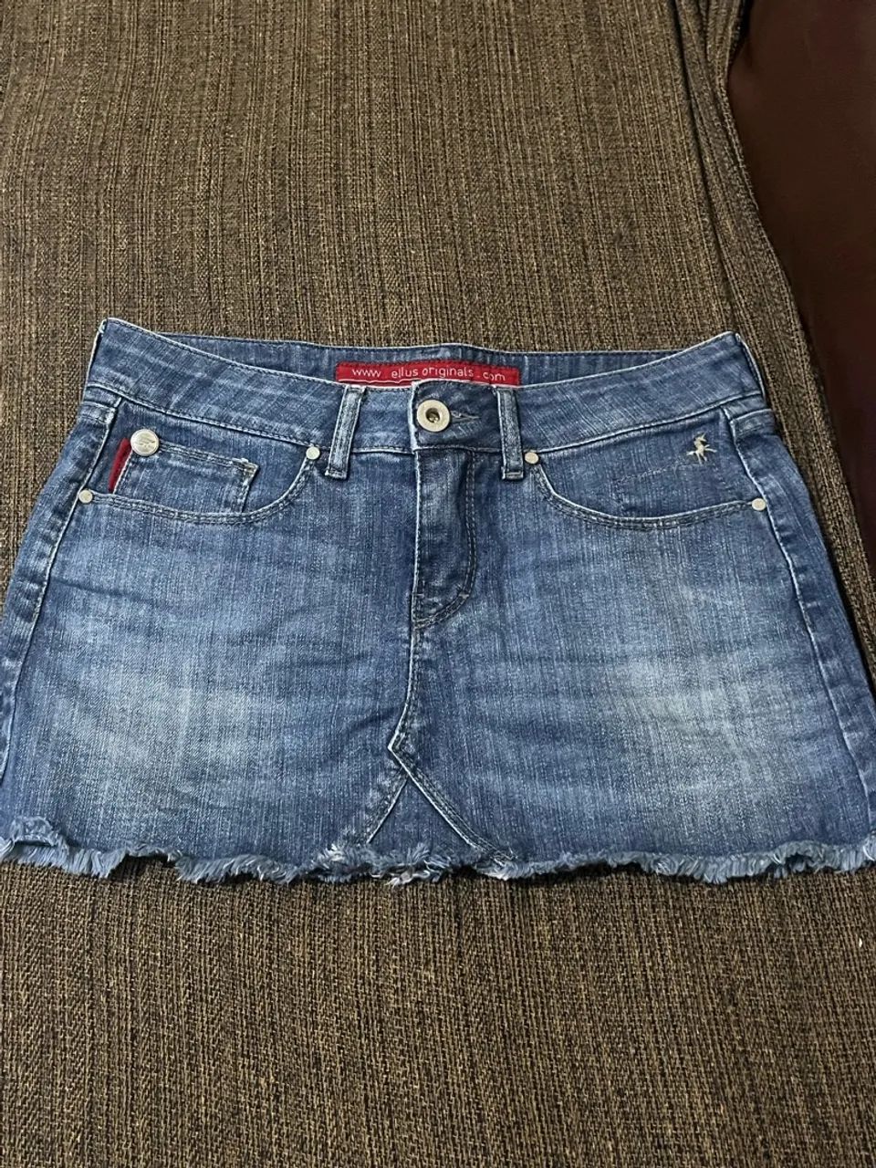Mini saia jeans Ellus 