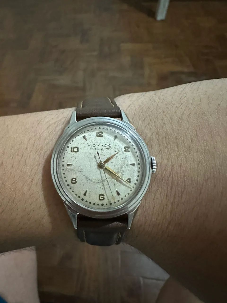 Relógio movado belmatic automático bumper 