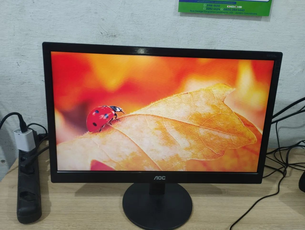 Monitor AOC 19 polegadas HDMI e VGA <br>Resolução 1920x1080 - Foto 3