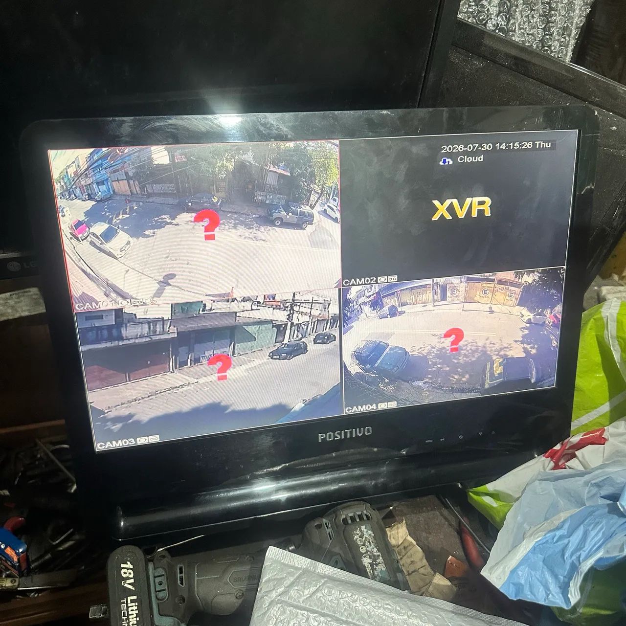 Monitor positivo usado está com a base quebrada mas funciona perfeitamente  - Foto 5
