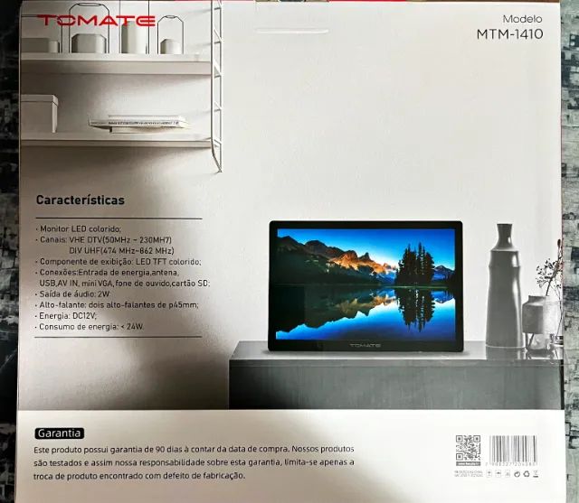 Tv monitor portátil nova 14 polegadas com bateria - Foto 2
