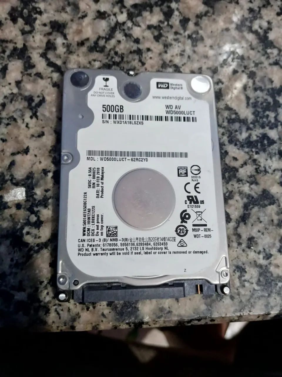 HD DE 500GB PRA NOTEBOOK/SAUDÁVEL/ENTREGO NA REGIÃO