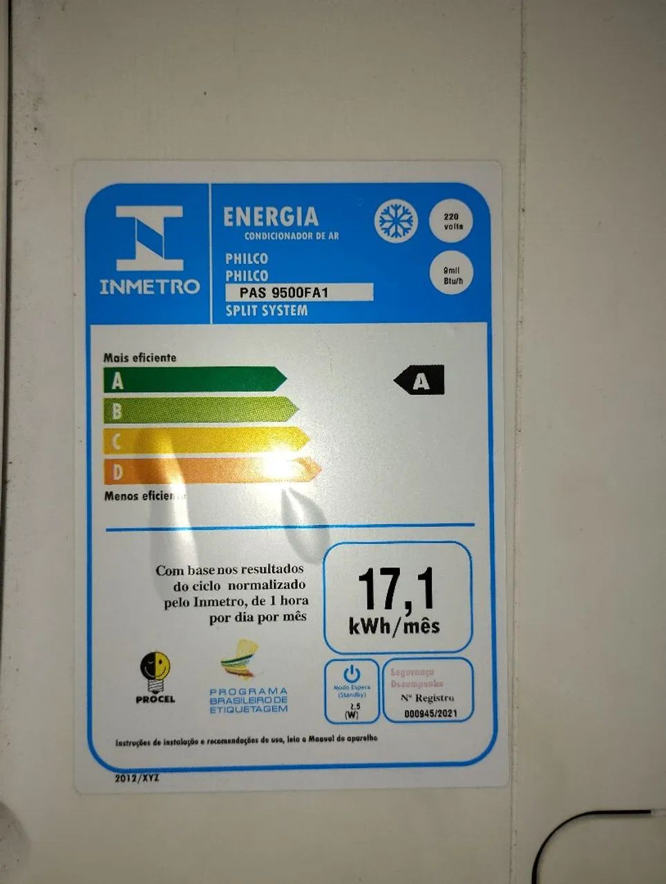 Ar condicionado 9 mil btus pouco tempo de uso whatsapp: *64 - Foto 3