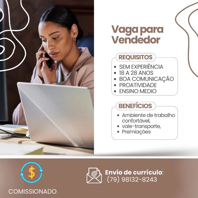 Vaga vendedor Interno