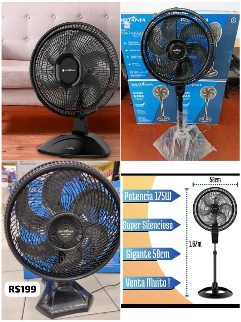Ventiladores a pronta entrega novos 