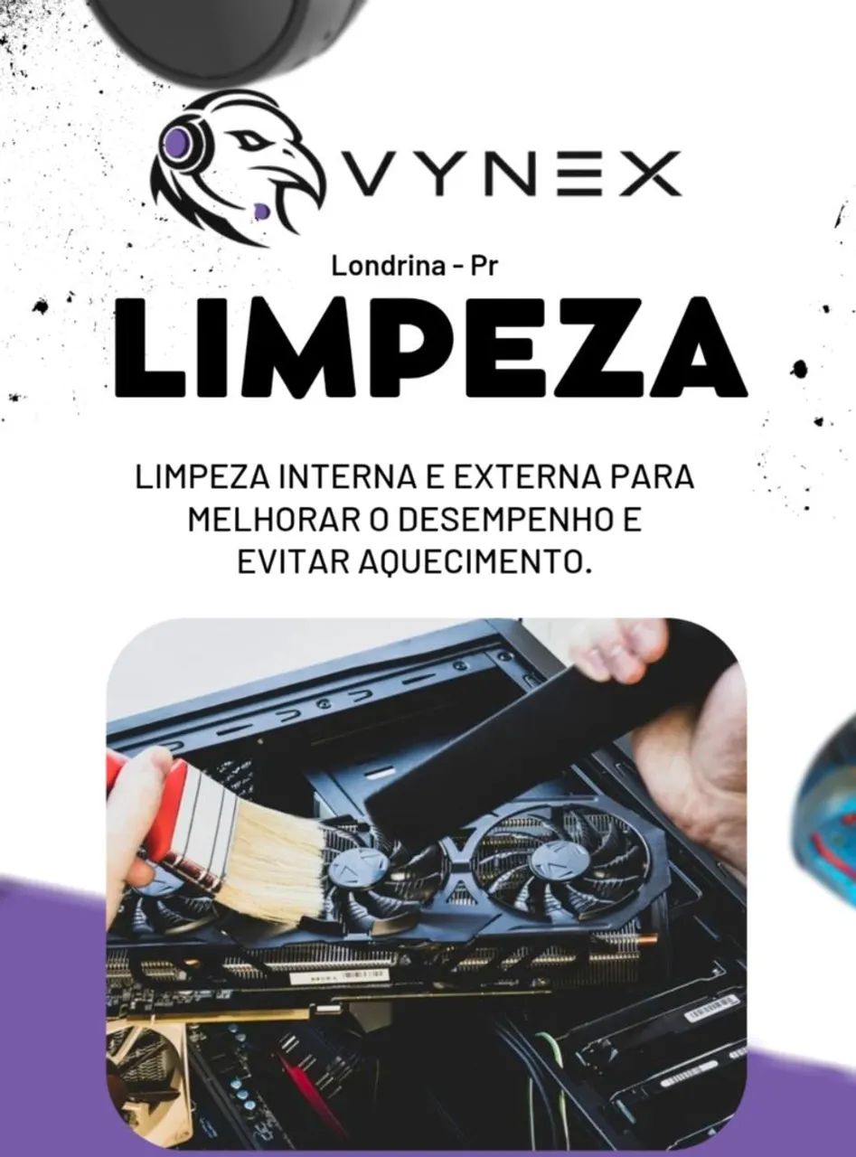 Limpeza interna e externa para PCs e Notebooks 