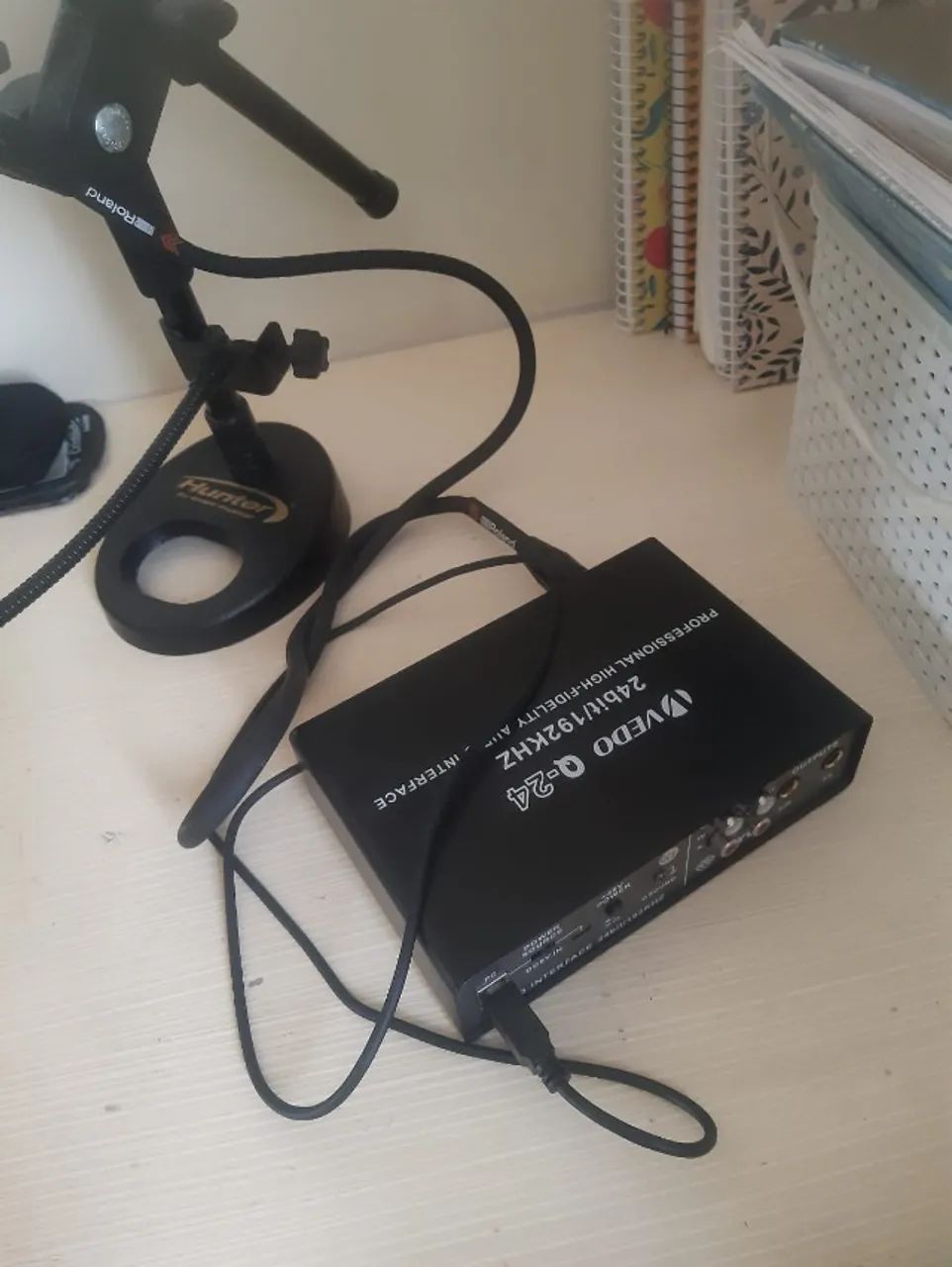 Microfone AKG 420 + Interface Q24 Vedo - Foto 2