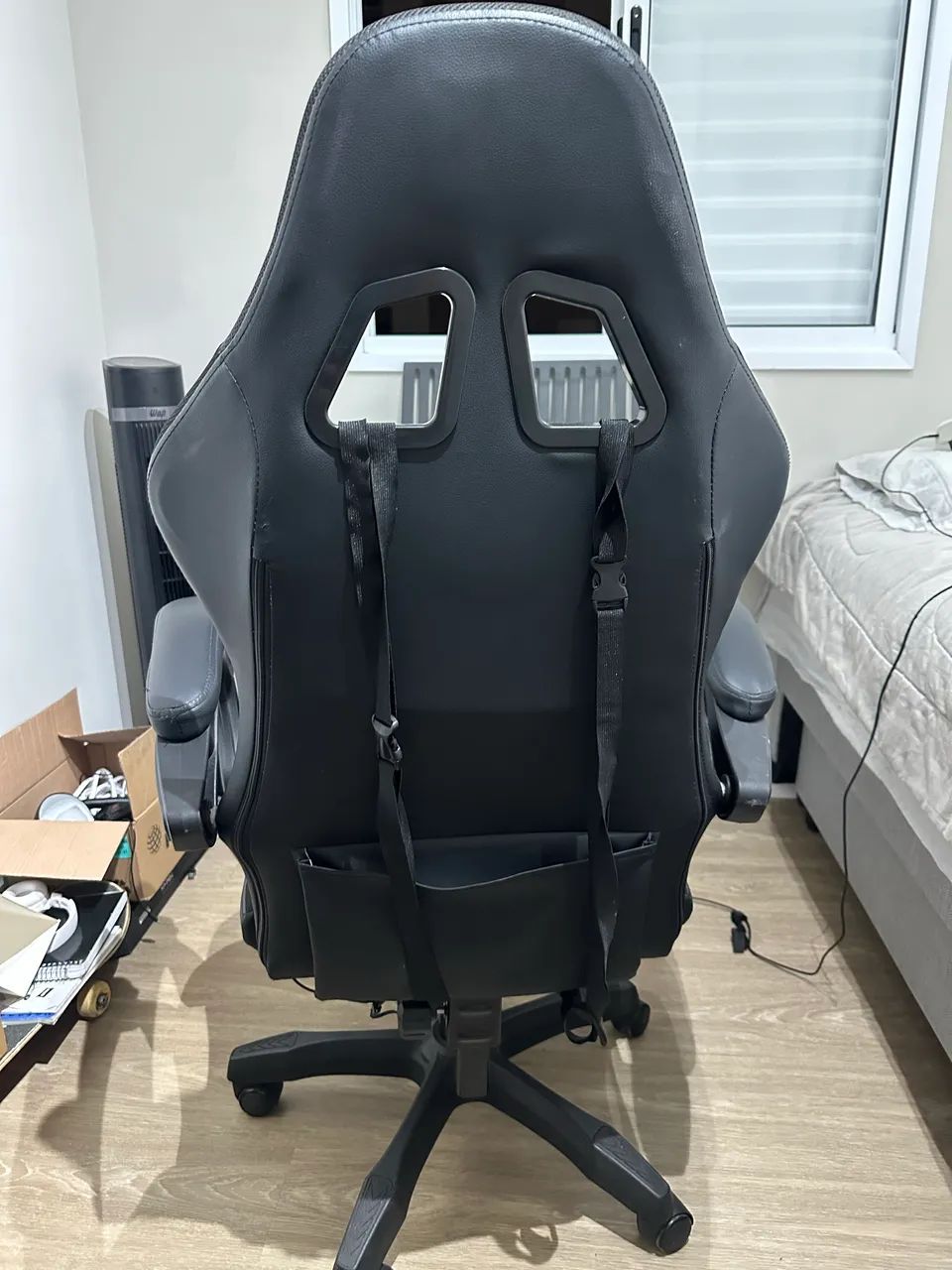 Cadeira Gamer Preta com LED  - Foto 2