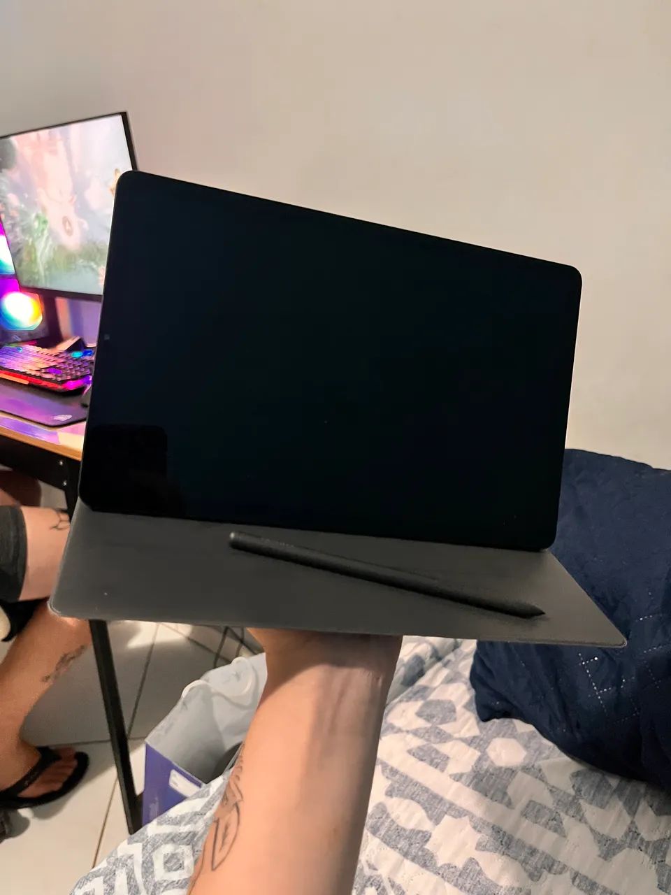 Tablet Samsung S6 lite preto | APARELHO NOVO - Foto 2