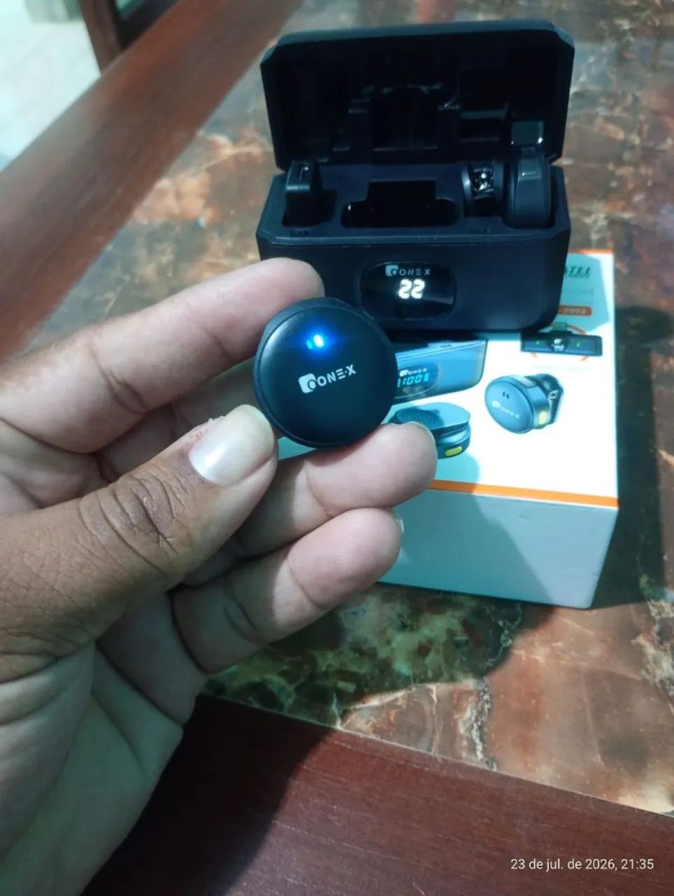VENDO MICROFONE DE LAPELA NOVO  - Foto 3