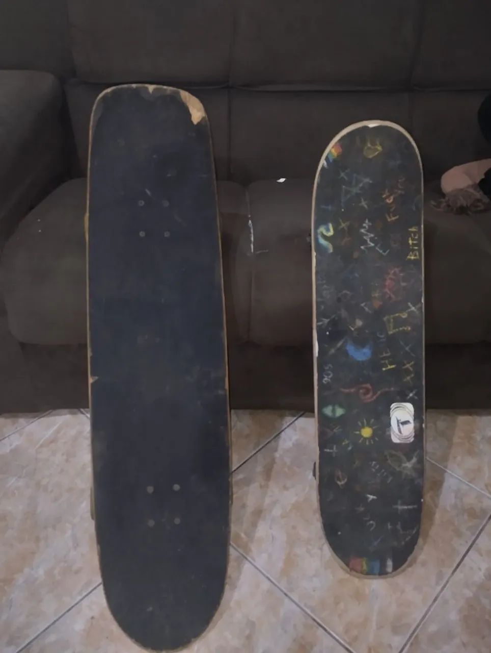 Skate Long e Skate comum 
