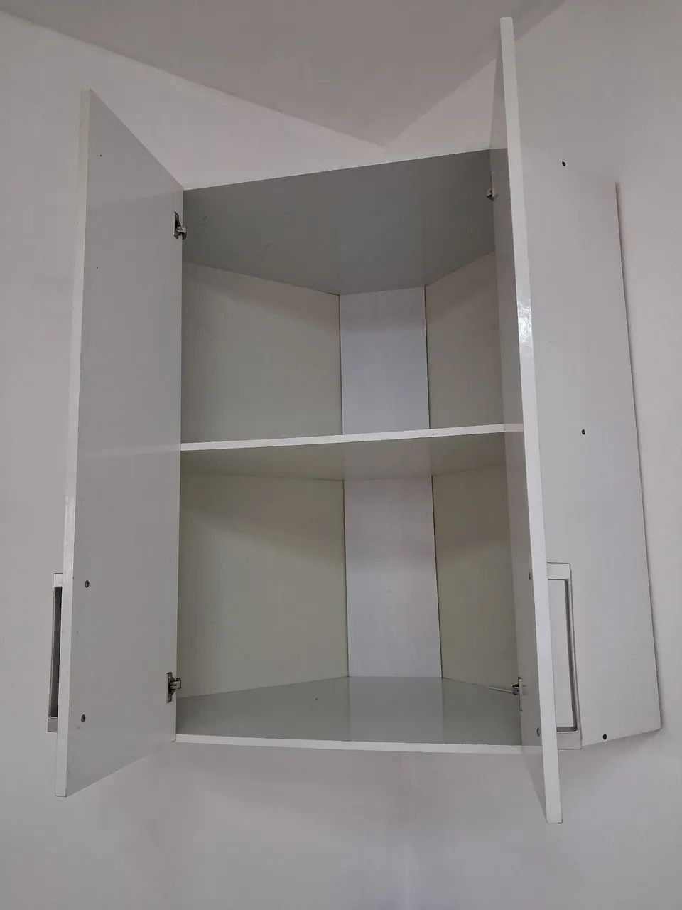 Armário branco de parede canto em mdf - Foto 4
