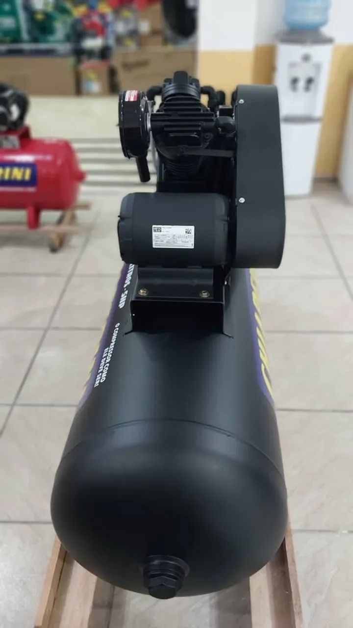 Compressor de ar 250L motor 5cv Weg 175 psi industrial Chiaperini - Loja/Nova - Foto 4
