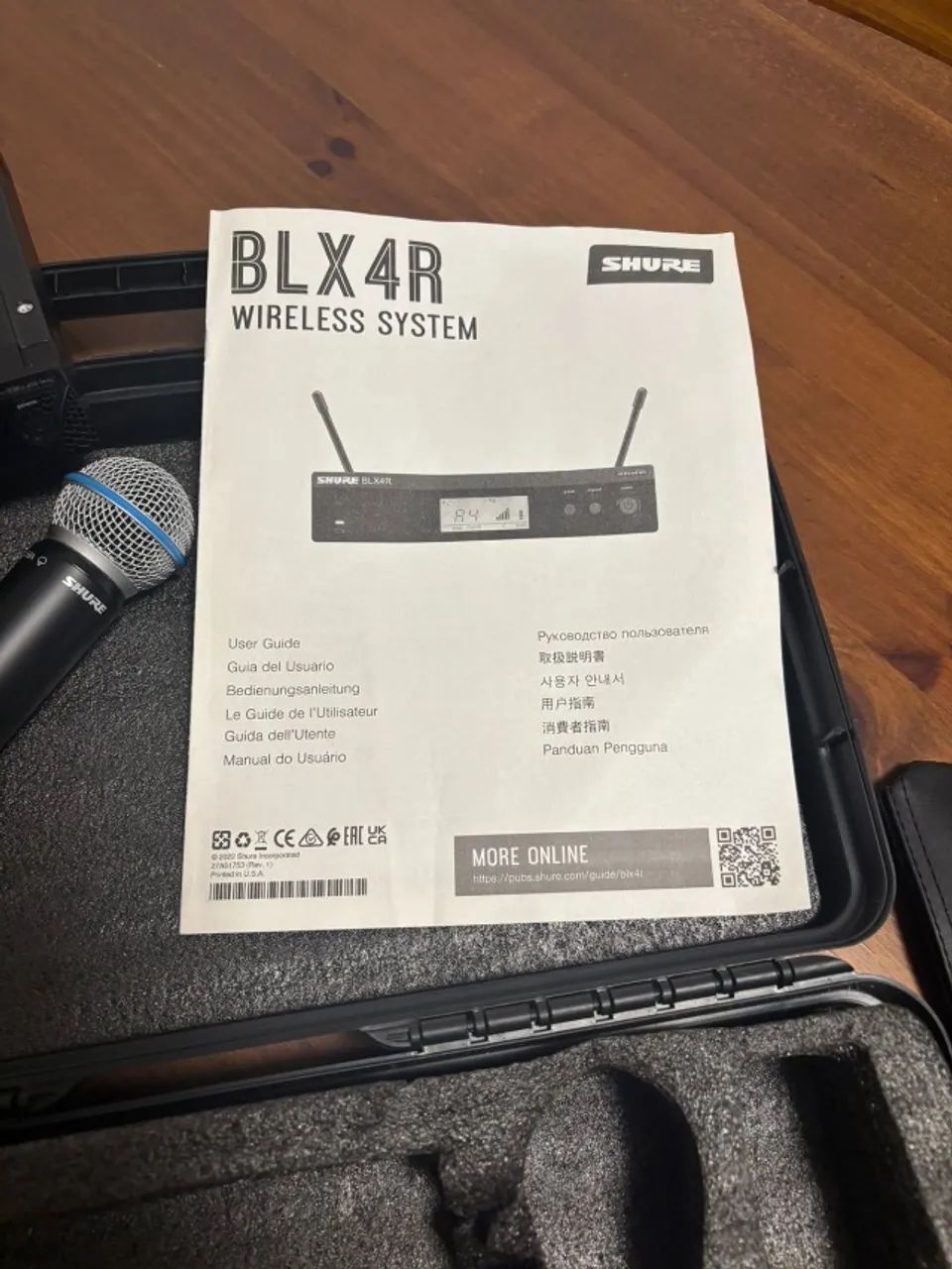 Microfone Sem Fio Profissional Shure Blx24/sm58 M15 - Foto 5