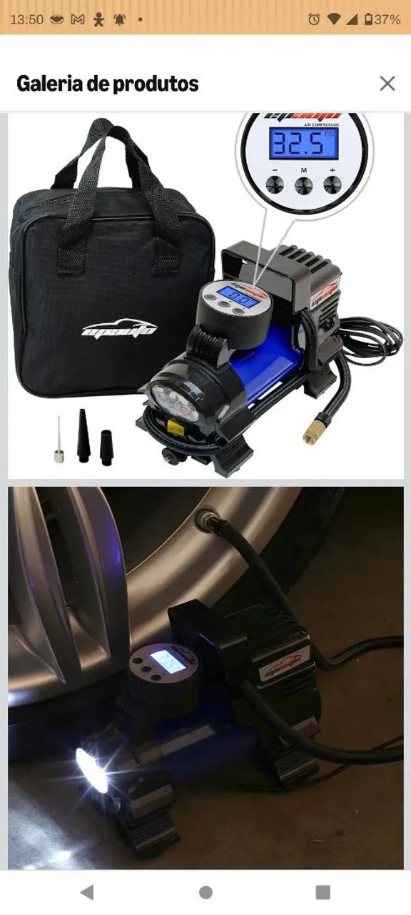 Mini Compressor para carro - Foto 3