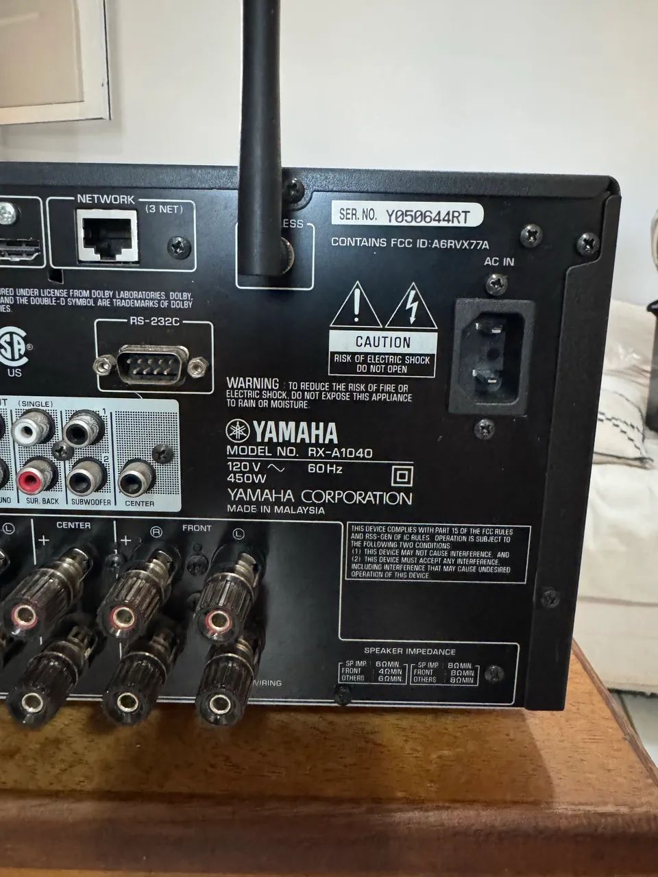 Receiver Yamaha Aventage RX-A1040 - Aparelhos de Som - Vale dos
