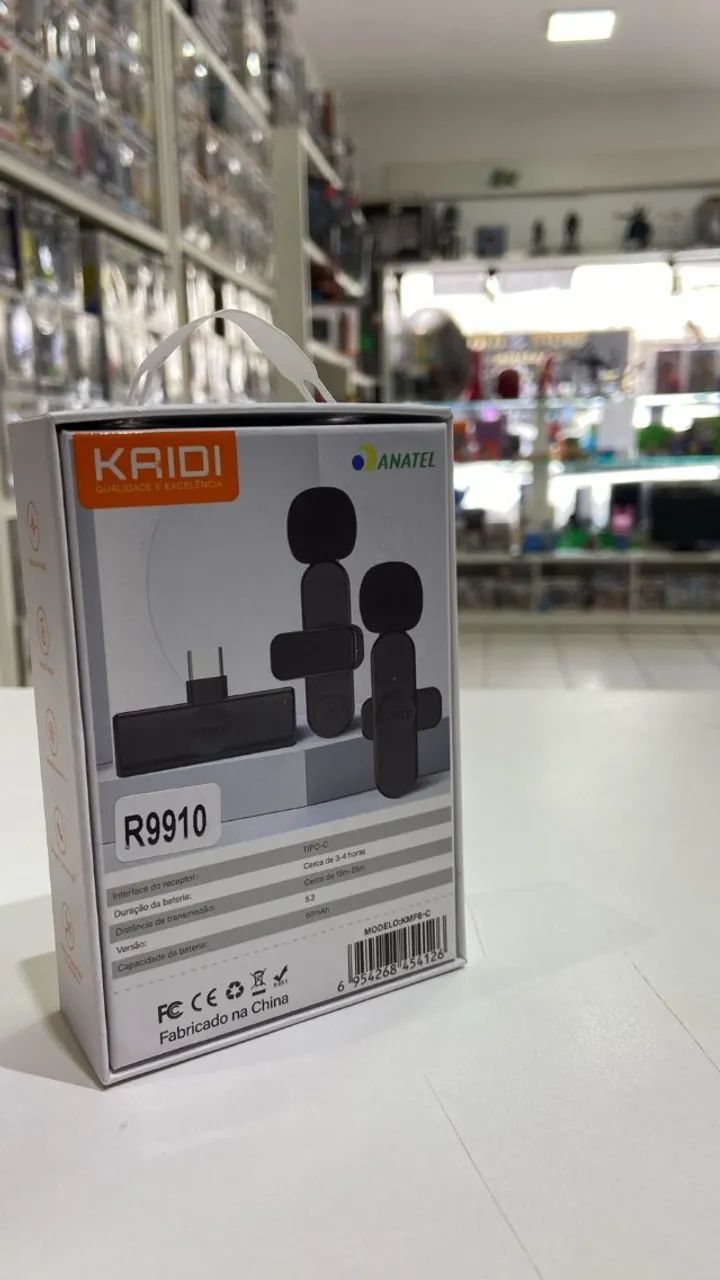 MICROFONE SEM FIO DUPLO TIPO C - Foto 2