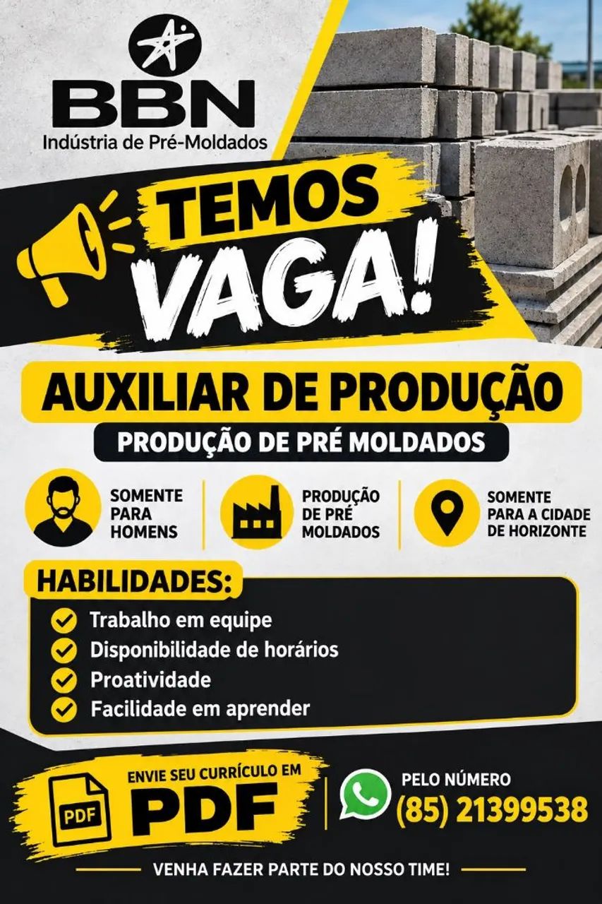 Vaga de emprego 