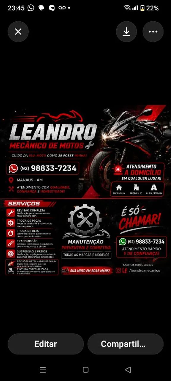 Serviços, Revisão Geral e detalhadas 