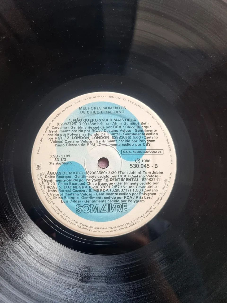 LP Melhores momentos - Chico e Caetano  - Foto 4